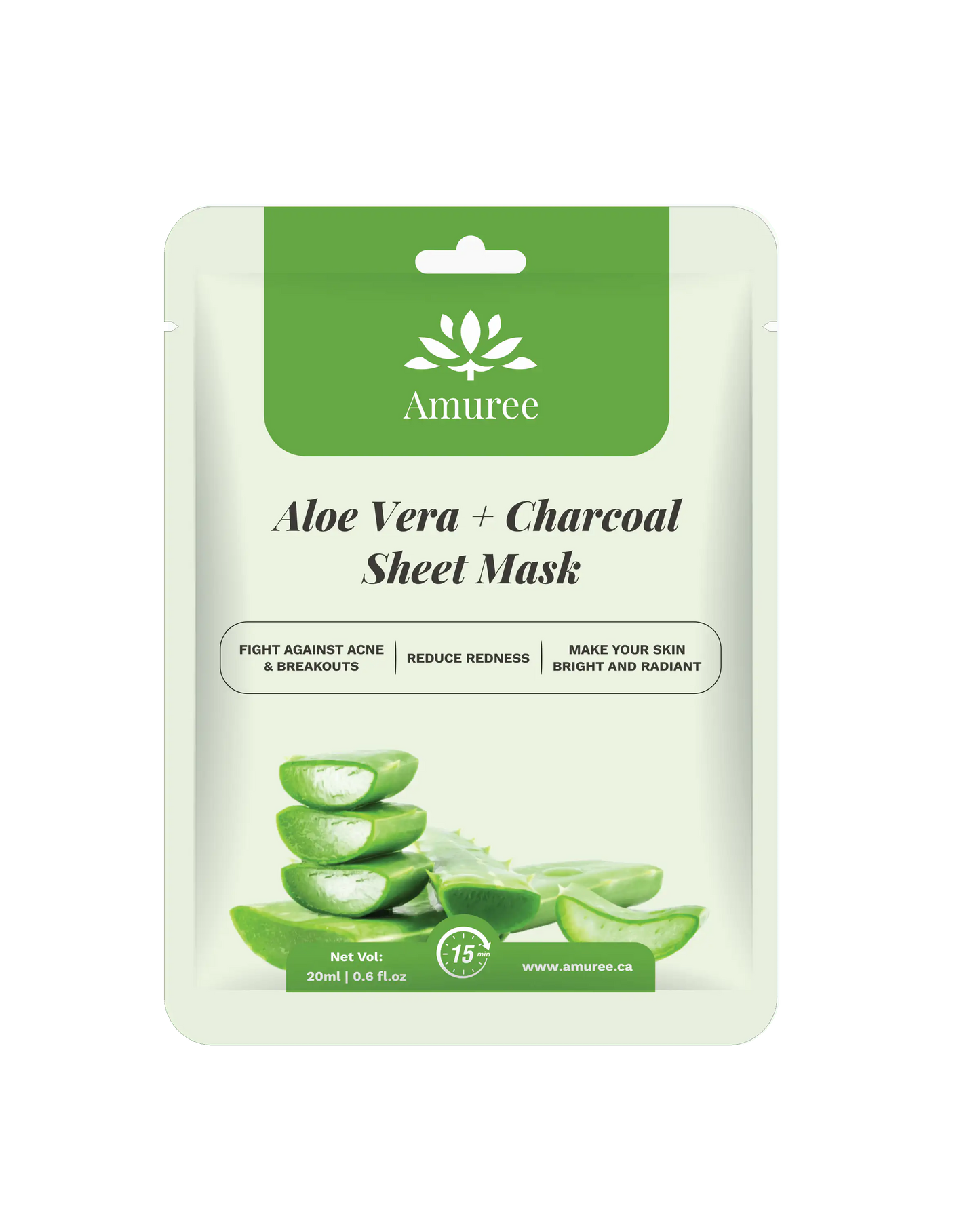 Sheet Mask - Aloe Vera + Charcoal
