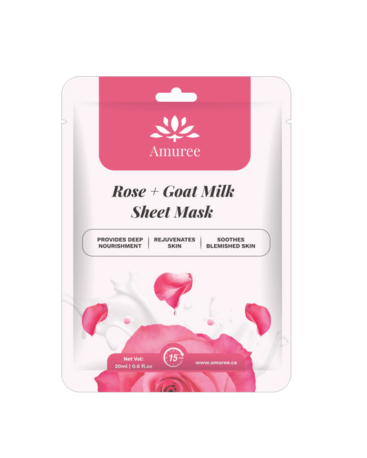 Sheet Mask - Rose + Goat Milk